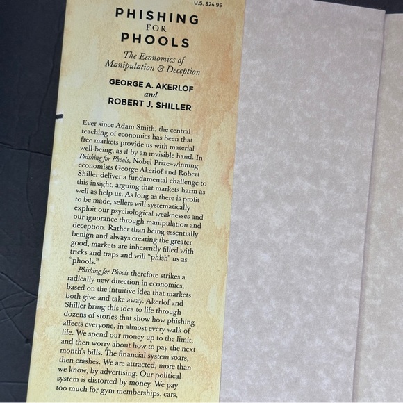 Phishing for Phools by George A Akerlof | Economics, Marketing | Hardcover Book - Picture 3 of 11